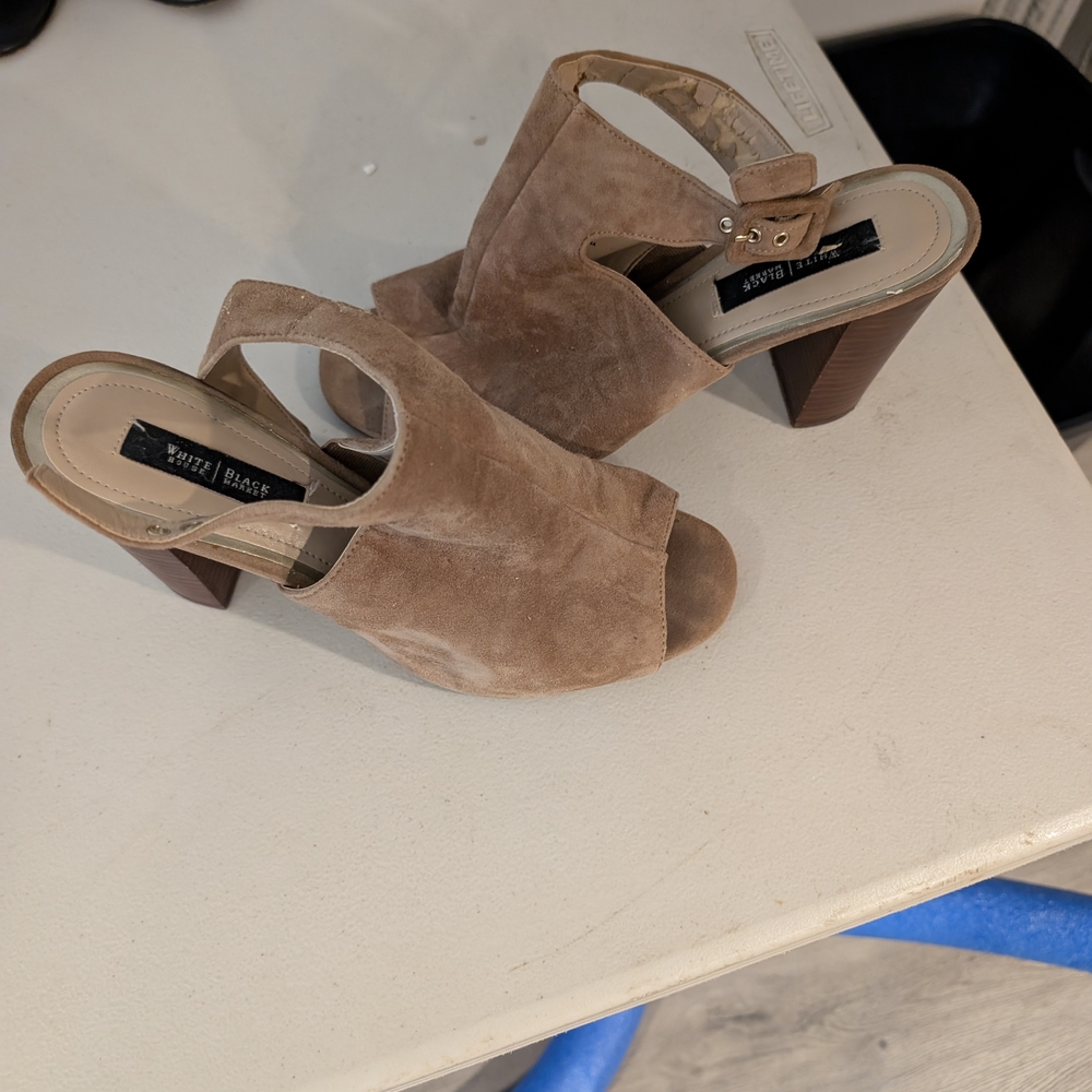 Steve Madden Tan Suede Mules